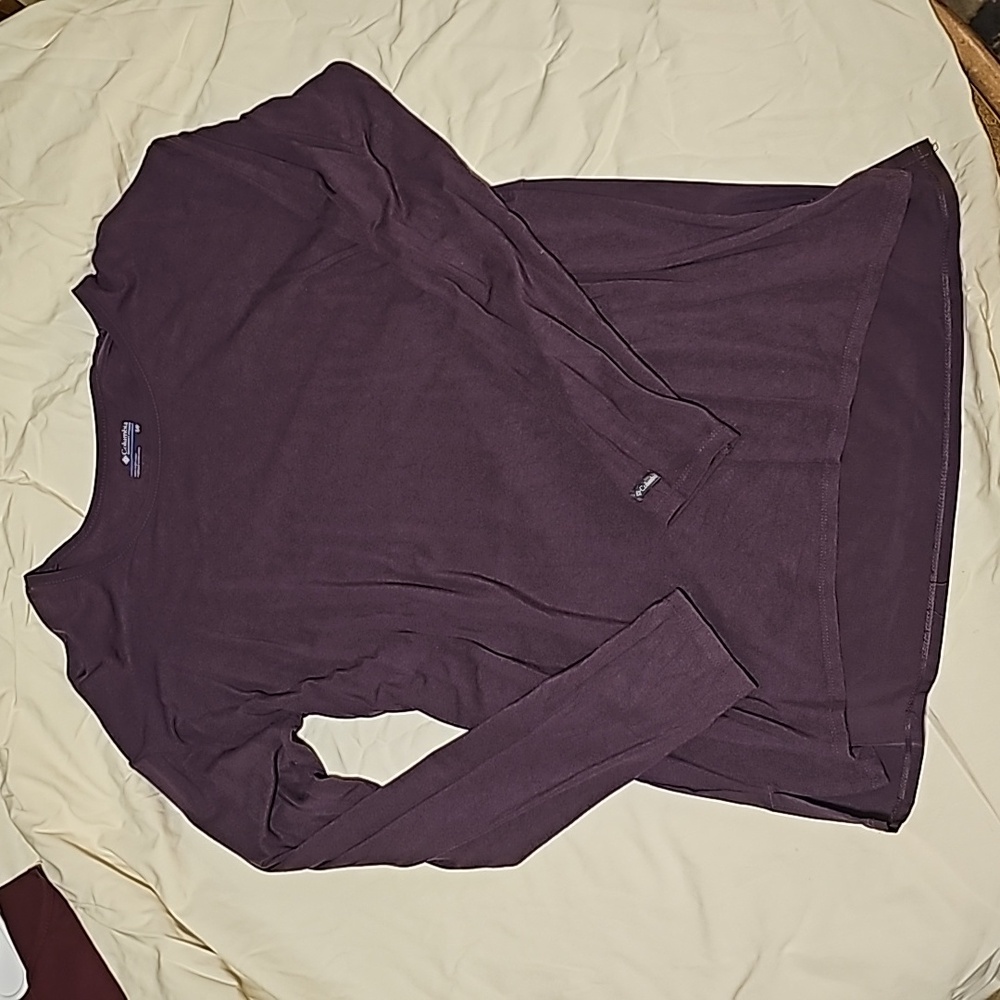 Dark Purple Columbia Long Sleeve Top